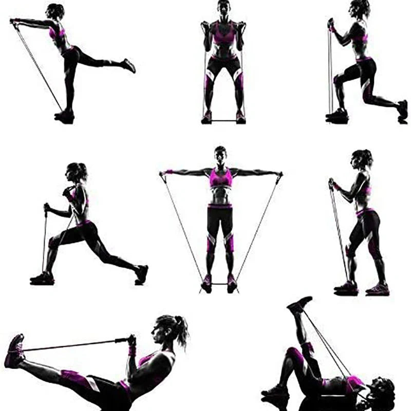 Home Fitness Resistance Bands Set – Full Body Workout